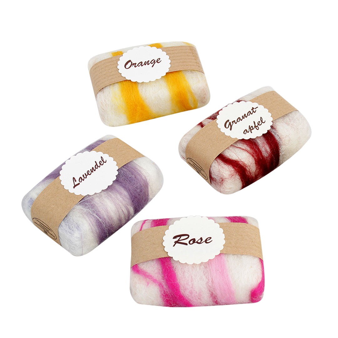 Filzseifen-Set verschiedene Düfte