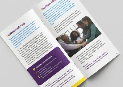 Falzflyer der Regionalen Diakonie Oberhessen