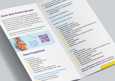 Falzflyer der Regionalen Diakonie Oberhessen