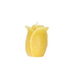 Bienenwachskerze in Form einer Tulpe