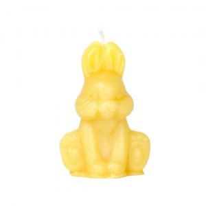Bienenwachskerze in Hasenform