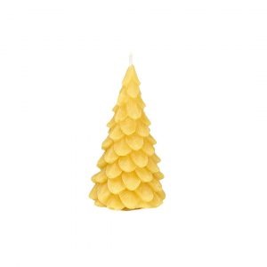 Bienenwachskerze in Form eines Tannenbaums