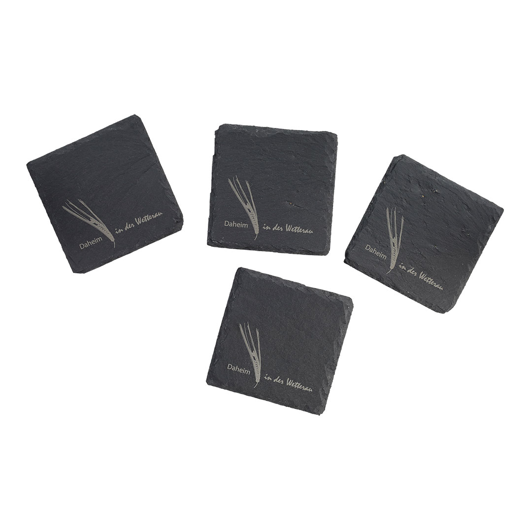 Schieferuntersetzer – Daheim in der Wetterau