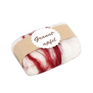Filzseife Granatapfel