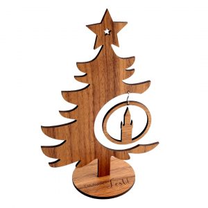 Weihnachtsbaum mit Adolfsturm-Motiv