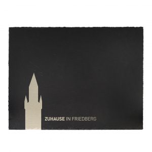 Servierplatte aus Schiefer mit Adolfsturm-Motiv