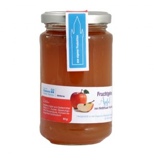 Fruchtgelee Apfel im Glas
